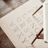 lullypop Reversible Vegan Leather Mat - Alphabet